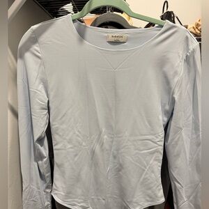 DONATING SOON Babaton contour baby blue bodysuit